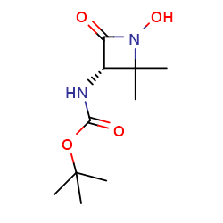 tert-butylN-[(3S)-1-hydroxy-2,2-dimethyl-4-oxoazetidin-3-yl]carbamateͼƬ