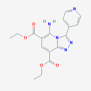 diethyl 5-amino-3-(4-pyridinyl)[1,2,4]triazolo[4,3-a]pyridine-6,8-dicarboxylateͼƬ