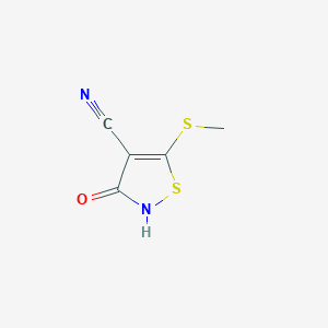 3-Hydroxy-5-(methylsulfanyl)-4-isothiazolecarbonitrileͼƬ