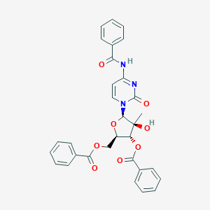 (2R,3R,4S,5R)-5-(4-benzamido-2-oxopyrimidin-1(2H)-yl)-2-((benzoyloxy)methyl)-4-hydroxy-4-methyltetrahydrofuran-3-yl benzoateͼƬ