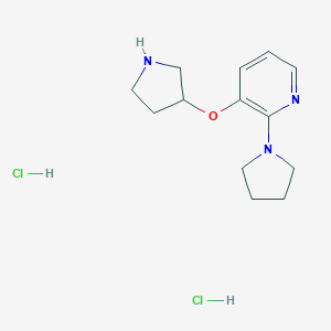 2-(Pyrrolidin-1-yl)-3-(pyrrolidin-3-yloxy)pyridine DihydrochlorideͼƬ