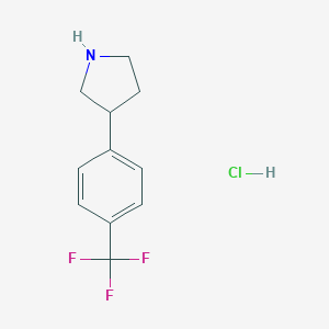 3-[4-(trifluoromethyl)phenyl]pyrrolidine hydrochlorideͼƬ