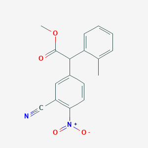 Methyl 2-(3-cyano-4-nitrophenyl)-2-(o-tolyl)acetateͼƬ