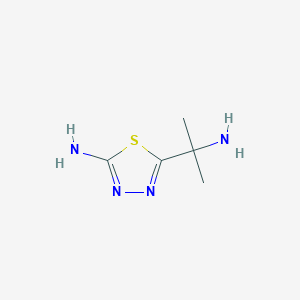 5-(1-amino-1-methylethyl)-1,3,4-thiadiazol-2-amine trihydrochlorideͼƬ