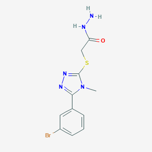 2-{[5-(3-bromophenyl)-4-methyl-4H-1,2,4-triazol-3-yl]thio}acetohydrazideͼƬ