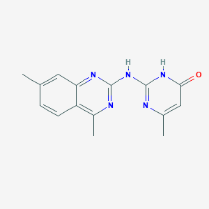 2-[(4,7-Dimethylquinazolin-2-yl)amino]-6-methylpyrimidin-4(3H)-oneͼƬ