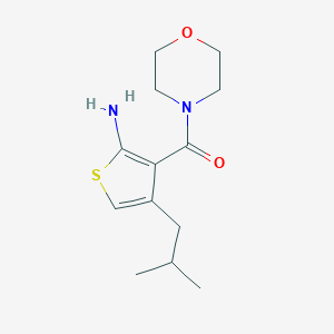 4-(2-Methylpropyl)-3-(morpholine-4-carbonyl)thiophen-2-amineͼƬ