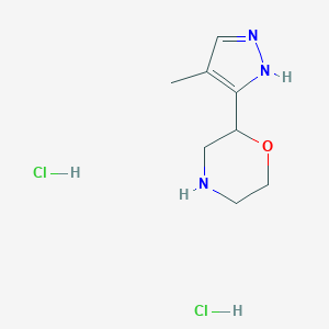 2-(4-methyl-1H-pyrazol-3-yl)morpholine dihydrochlorideͼƬ