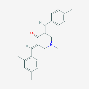 3,5-bis[(2,4-dimethylphenyl)methylene]-1-methyltetrahydro-4(1H)-pyridinoneͼƬ