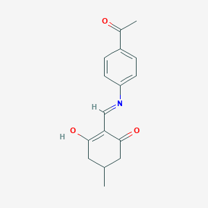 2-[(4-acetylanilino)methylene]-5-methyl-1,3-cyclohexanedioneͼƬ