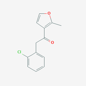 2-(2-chlorophenyl)-1-(2-methylfuran-3-yl)ethan-1-oneͼƬ