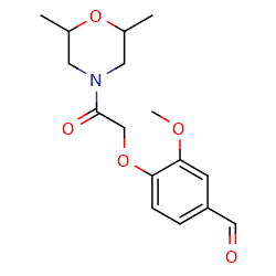 4-[2-(2,6-dimethylmorpholin-4-yl)-2-oxoethoxy]-3-methoxybenzaldehydeͼƬ