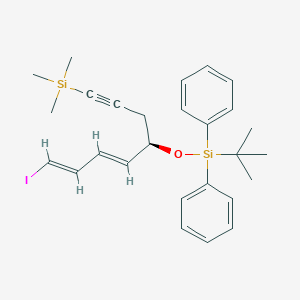 1,1'-[(1,1-Dimethylethyl)[[(1R,2E,4E)-5-iodo-1-[3-(trimethylsilyl)-2-propyn-1-yl]-2,4-pentadien-1-yl]oxy]silylene]bis-benzeneͼƬ