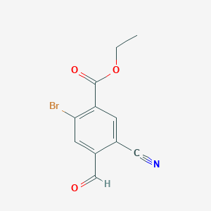 Ethyl 2-bromo-5-cyano-4-formylbenzoateͼƬ