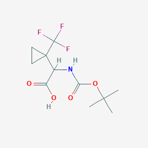 N-Boc-2-(1-trifluoromethylcyclopropyl)-DL-glycineͼƬ