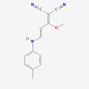 2-[1-Methoxy-3-(4-toluidino)-2-propenylidene]malononitrileͼƬ