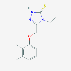 5-[(2,3-Dimethylphenoxy)methyl]-4-ethyl-4H-1,2,4-triazole-3-thiolͼƬ