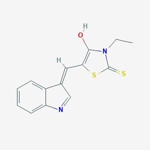 3-ethyl-5-(indol-3-ylmethylene)-2-thioxo-1,3-thiazolidin-4-oneͼƬ