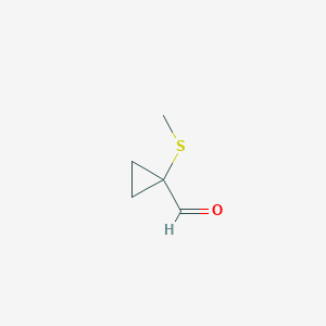 1-(methylsulfanyl)cyclopropane-1-carbaldehydeͼƬ