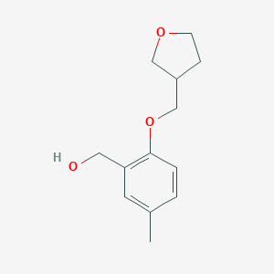 [5-methyl-2-(oxolan-3-ylmethoxy)phenyl]methanolͼƬ