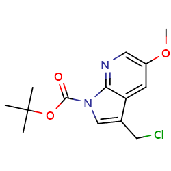 tert-butyl3-(chloromethyl)-5-methoxy-1H-pyrrolo[2,3-b]pyridine-1-carboxylateͼƬ