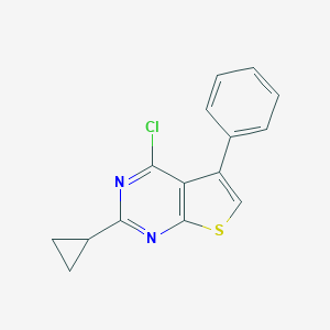 4-Chloro-2-cyclopropyl-5-phenylthieno[2,3-d]pyrimidineͼƬ