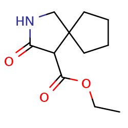 ethyl3-oxo-2-azaspiro[4,4]nonane-4-carboxylateͼƬ