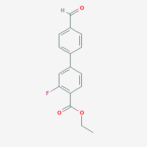 Ethyl 2-fluoro-4-(4-formylphenyl)benzoateͼƬ