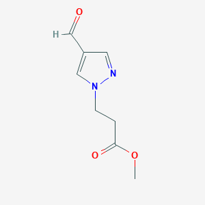 Methyl 3-(4-Formyl-1H-pyrazol-1-yl)propanoateͼƬ