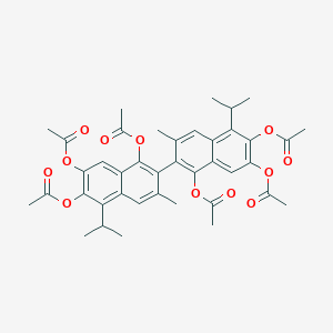 3,3'-Dimethyl-5,5'-bis(1-methylethyl)-[2,2'-binaphthalene]-1,1',6,6',7,7'-hexol HexaacetateͼƬ