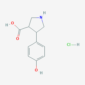 4-(4-hydroxyphenyl)pyrrolidine-3-carboxylic acid hydrochlorideͼƬ