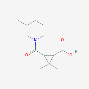 2,2-Dimethyl-3-[(3-methylpiperidin-1-yl)carbonyl]-cyclopropanecarboxylic AcidͼƬ