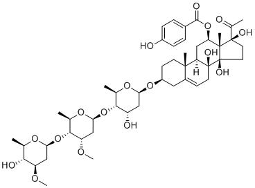 Qingyangshengenin 3-O--D-oleandropyranosyl-(14)--D-cymaropyranosyl-(14)--D-digitoxopyranosideͼƬ