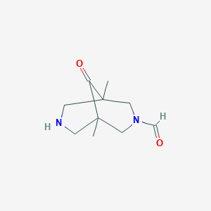 1,5-dimethyl-9-oxo-3,7-diazabicyclo[3,3,1]nonane-3-carbaldehydeͼƬ