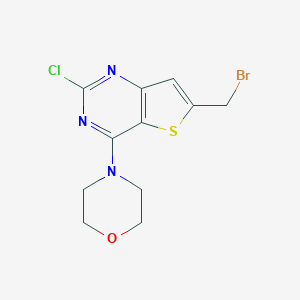 4-(6-(Bromomethyl)-2-chlorothieno-[3,2-d]pyrimidin-4-yl)morpholineͼƬ