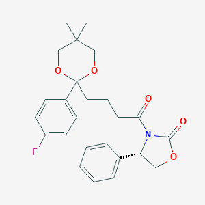 (4S)-3-[4-[2-(4-Fluorophenyl)-5,5-dimethyl-1,3-dioxan-2-yl]-1-oxobutyl]-4-phenyl-2-oxazolidinoneͼƬ