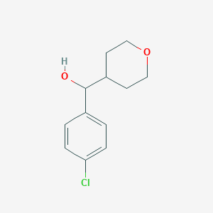 (4-chlorophenyl)(oxan-4-yl)methanolͼƬ