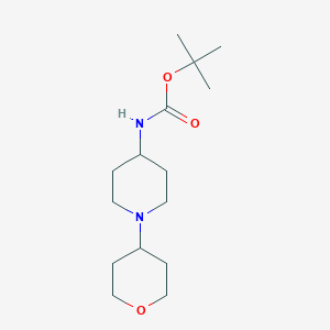 tert-Butyl N-[1-(Oxan-4-yl)piperidin-4-yl]carbamateͼƬ