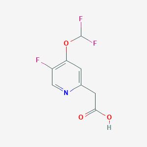 2-(4-(Difluoromethoxy)-5-fluoropyridin-2-yl)acetic acidͼƬ