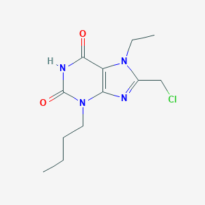 3-Butyl-8-(chloromethyl)-7-ethyl-2,3,6,7-tetrahydro-1H-purine-2,6-dioneͼƬ