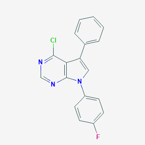 4-Chloro-7-(4-fluoro-phenyl)-5-phenyl-7H-pyrrolo[2,3-d]pyrimidineͼƬ