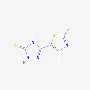 5-(2,4-Dimethylthiazol-5-Yl)-4-methyl-4h-1,2,4-triazole-3-thiolͼƬ