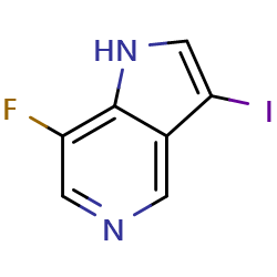 7-fluoro-3-iodo-1H-pyrrolo[3,2-c]pyridineͼƬ