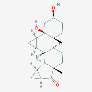 (2S,4aR,4bS,6aS,7aS,8aS,8bS,8cR,8dR,9aR,9bR)-2,9b-Dihydroxy-4a,6a-dimethylhexadecahydro-1H-cyclopropa[4,5]cyclopenta[1,2-a]cyclopropa[l]phenanthren-7(7aH)-oneͼƬ