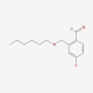 4-Fluoro-2-[(n-hexyloxy)methyl]benzaldehydeͼƬ