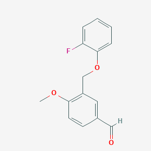 3-[(2-Fluorophenoxy)methyl]-4-methoxybenzaldehydeͼƬ