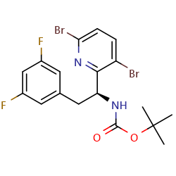 tert-butylN-[(1S)-1-(3,6-dibromopyridin-2-yl)-2-(3,5-difluorophenyl)ethyl]carbamateͼƬ