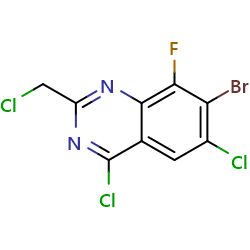 7-bromo-4,6-dichloro-2-(chloromethyl)-8-fluoroquinazolineͼƬ