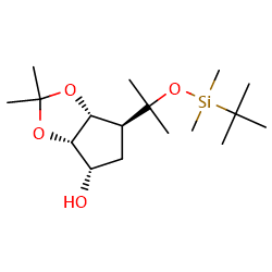 (3aS,4S,6S,6aR)-6-{2-[(tert-butyldimethylsilyl)oxy]propan-2-yl}-2,2-dimethyl-hexahydrocyclopenta[d][1,3]dioxol-4-olͼƬ