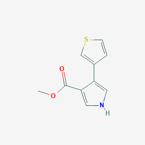 4-Thiophen-3-yl-1H-pyrrole-3-carboxylic acid methyl esterͼƬ